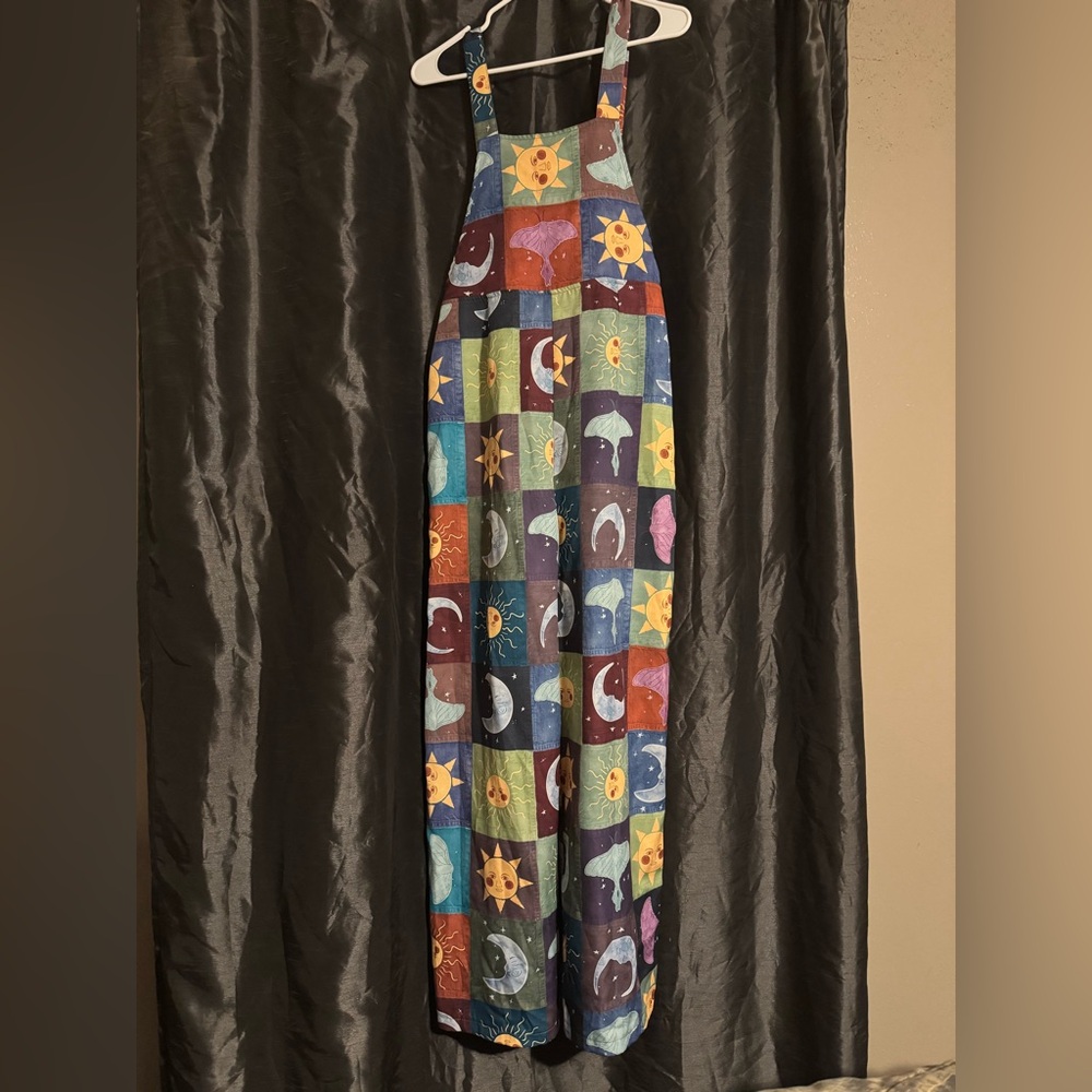 Celestial Patchwork Jumpsuit Overalls - image 3